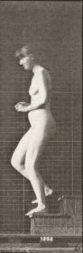 Plate 128 Descending stairs with hands clasped — figure reference